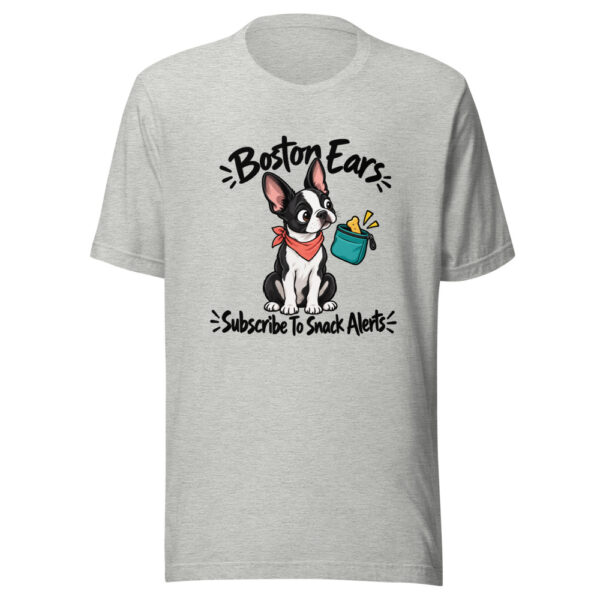 Boston Ears Subscribe To Snack Alerts Graphic Tee mockup 7 Boston Ears Subscribe To Snack Alerts Graphic Tee mockup 7