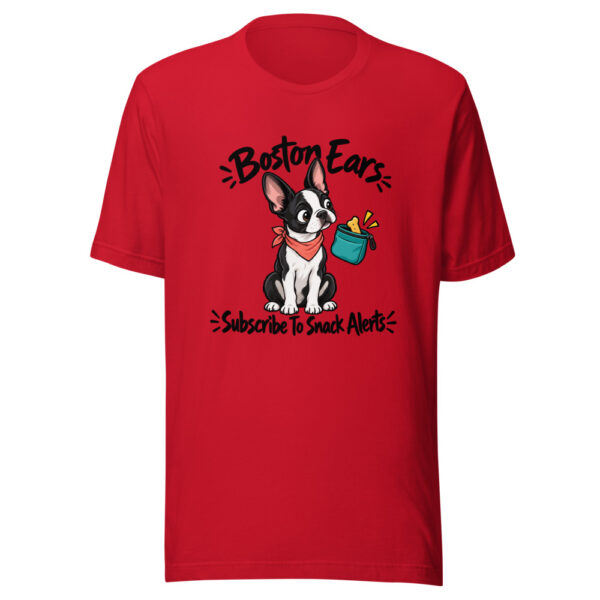 Boston Ears Subscribe To Snack Alerts Graphic Tee mockup 8 Boston Ears Subscribe To Snack Alerts Graphic Tee mockup 8