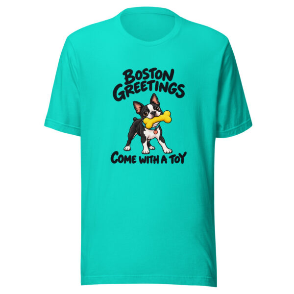 Boston Greetings Come With A Toy Graphic Tee mockup 2 Boston Greetings Come With A Toy Graphic Tee mockup 2
