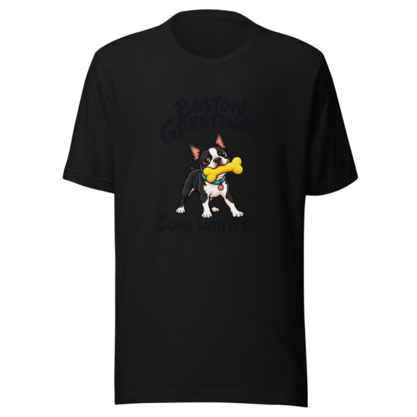 Boston Greetings Come With A Toy Graphic Tee mockup 4 Boston Greetings Come With A Toy Graphic Tee mockup 4