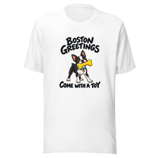 Boston Greetings Come With A Toy Graphic Tee mockup 5 Boston Greetings Come With A Toy Graphic Tee mockup 5