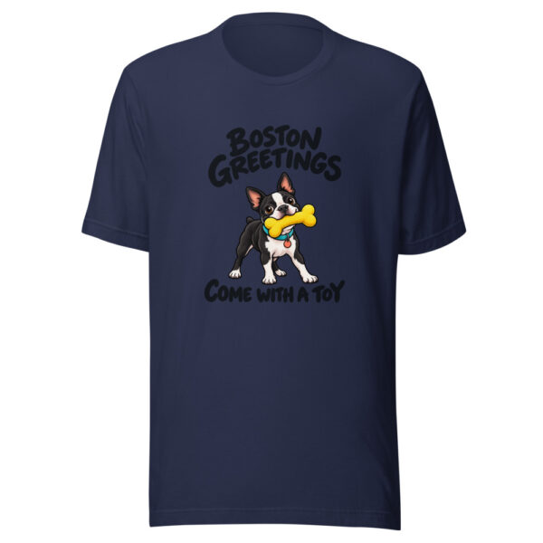 Boston Greetings Come With A Toy Graphic Tee mockup 6 Boston Greetings Come With A Toy Graphic Tee mockup 6