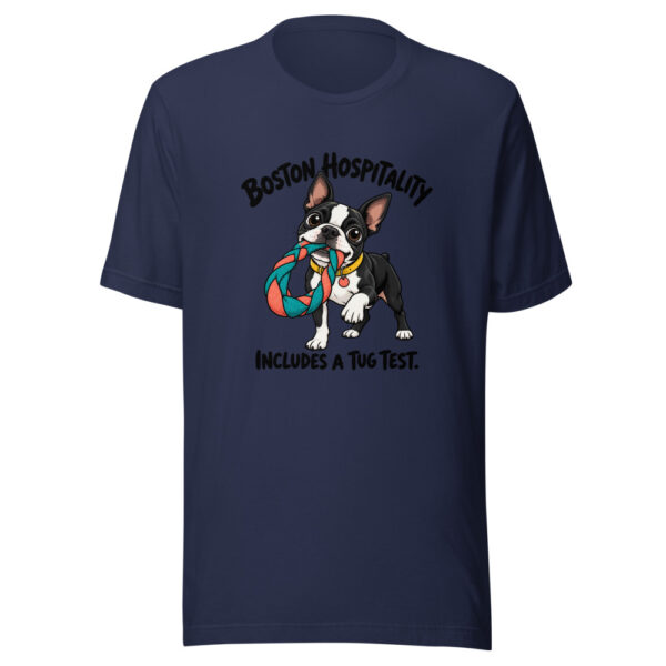 Boston Hospitality Includes A Tug Test Graphic Tee mockup 6