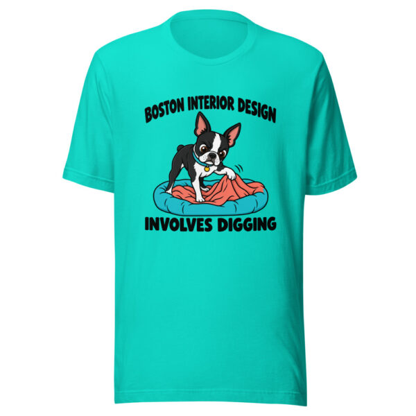 Boston Interior Design Involves Digging Graphic Tee mockup 3 Boston Interior Design Involves Digging Graphic Tee mockup 3