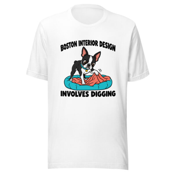 Boston Interior Design Involves Digging Graphic Tee mockup 5 Boston Interior Design Involves Digging Graphic Tee mockup 5