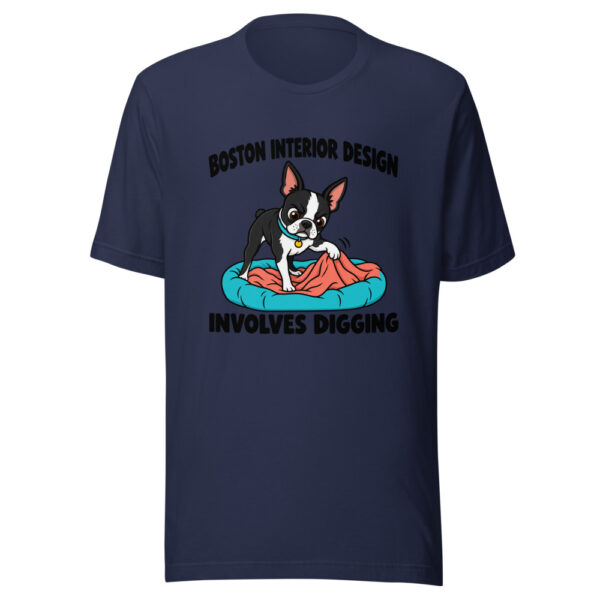 Boston Interior Design Involves Digging Graphic Tee mockup 6 Boston Interior Design Involves Digging Graphic Tee mockup 6