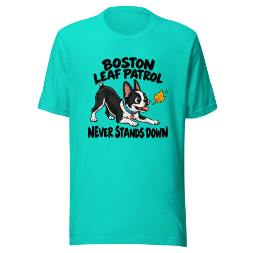 Boston Leaf Patrol Never Stands Down Graphic Tee front view
