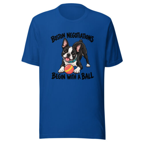 Boston Negotiations Begin With A Ball Graphic Tee mockup 1 Boston Negotiations Begin With A Ball Graphic Tee front view
