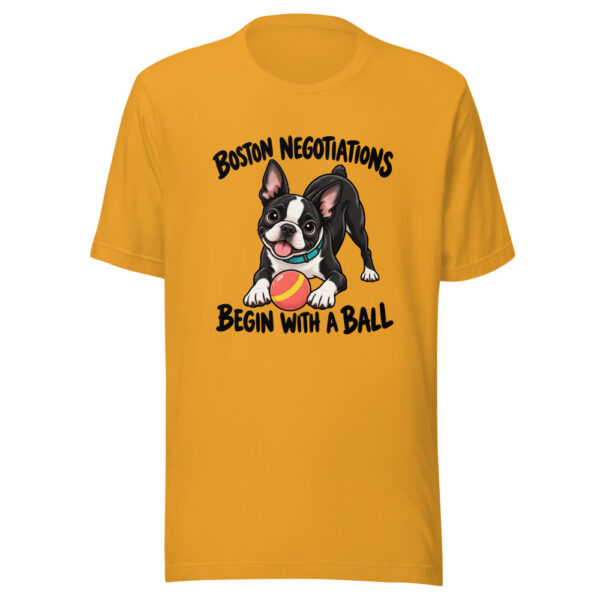 Boston Negotiations Begin With A Ball Graphic Tee mockup 3 Boston Negotiations Begin With A Ball Graphic Tee mockup 3