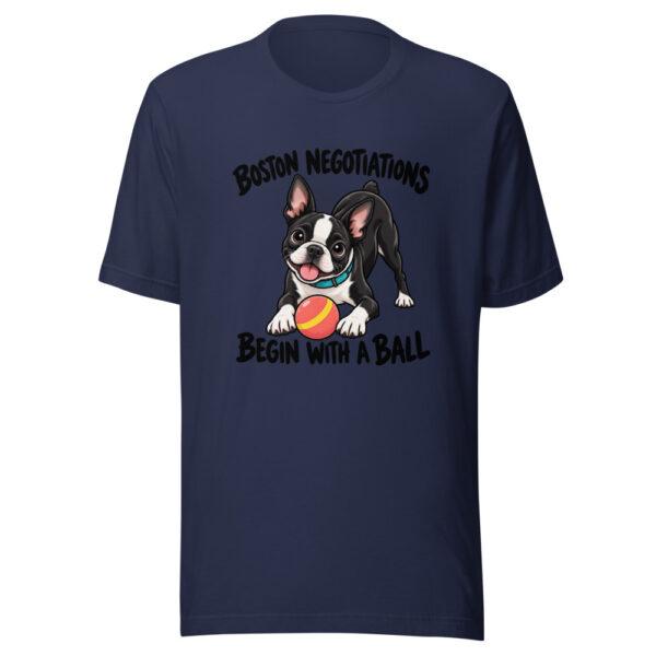 Boston Negotiations Begin With A Ball Graphic Tee mockup 6 Boston Negotiations Begin With A Ball Graphic Tee mockup 6