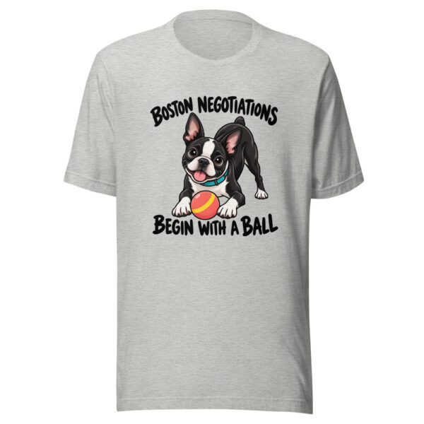 Boston Negotiations Begin With A Ball Graphic Tee mockup 7 Boston Negotiations Begin With A Ball Graphic Tee mockup 7