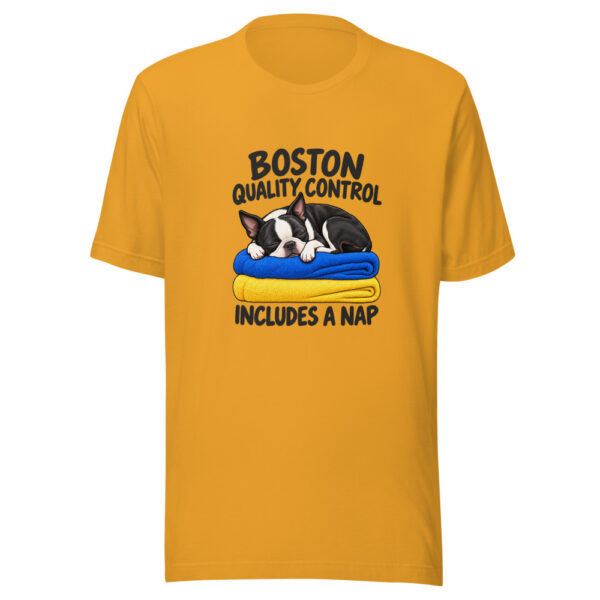 Boston Quality Control Includes A Nap Graphic Tee mockup 3