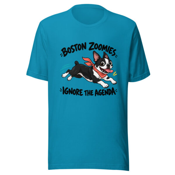 Boston Zoomies Ignore The Agenda Graphic Tee front view