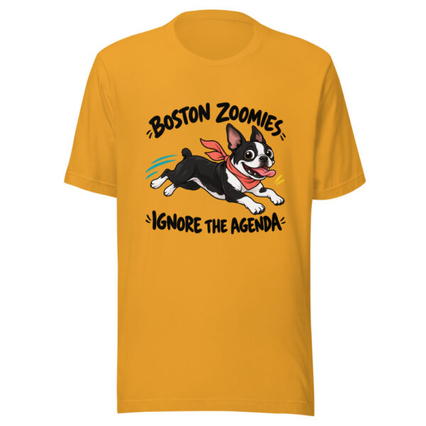 Boston Zoomies Ignore The Agenda Graphic Tee mockup 2