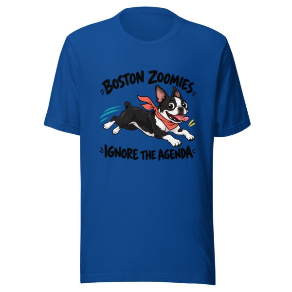 Boston Zoomies Ignore The Agenda Graphic Tee mockup 3