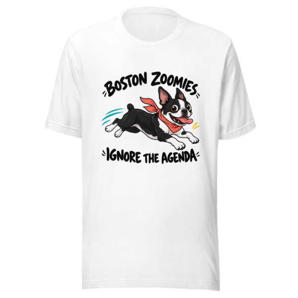Boston Zoomies Ignore The Agenda Graphic Tee mockup 5