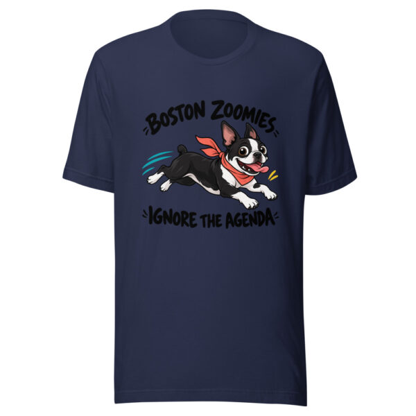 Boston Zoomies Ignore The Agenda Graphic Tee mockup 6
