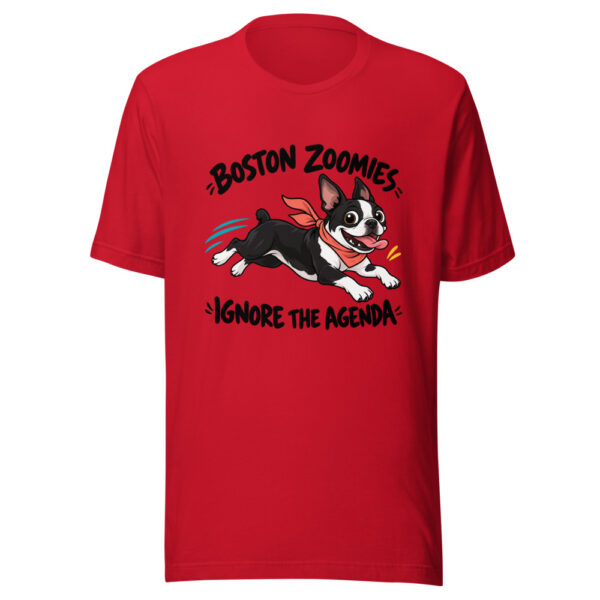 Boston Zoomies Ignore The Agenda Graphic Tee mockup 8