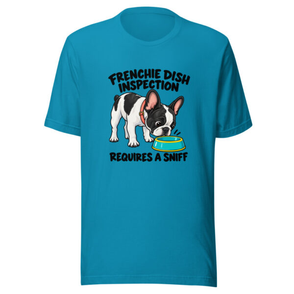 Frenchie Dish Inspection Requires A Sniff Graphic Tee mockup 2 Frenchie Dish Inspection Requires A Sniff Graphic Tee mockup 2