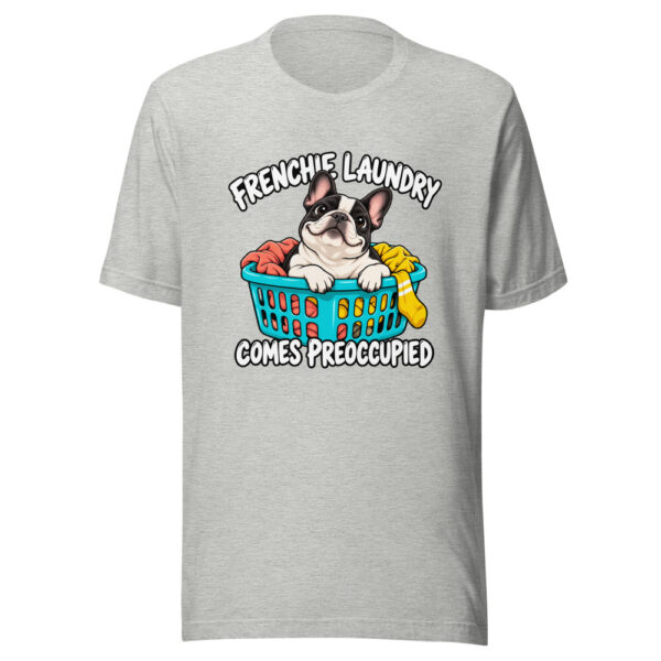 Frenchie Laundry Comes Preoccupied Graphic Tee mockup 7 Frenchie Laundry Comes Preoccupied Graphic Tee mockup 7