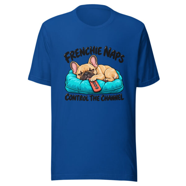Frenchie Naps Control The Channel Graphic Tee mockup 3 Frenchie Naps Control The Channel Graphic Tee mockup 3