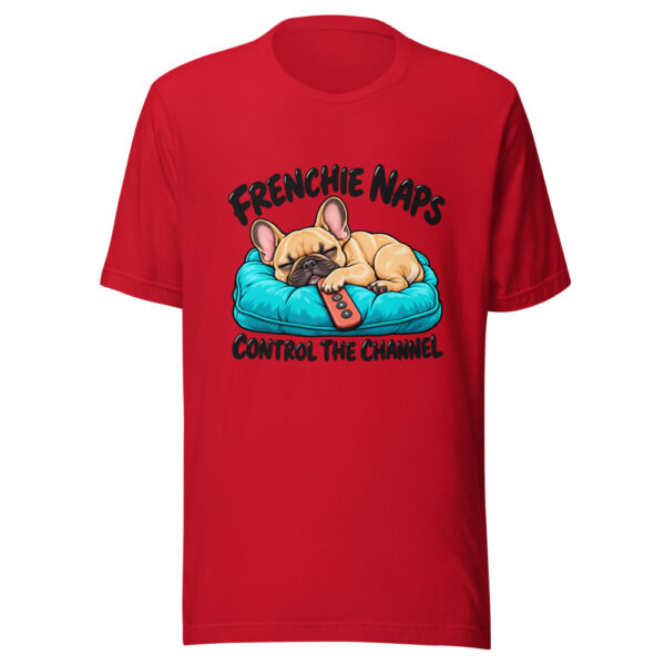 Frenchie Naps Control The Channel Graphic Tee mockup 8 Frenchie Naps Control The Channel Graphic Tee mockup 8