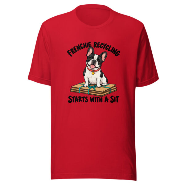Frenchie Recycling Starts With A Sit Graphic Tee mockup 8 Frenchie Recycling Starts With A Sit Graphic Tee mockup 8