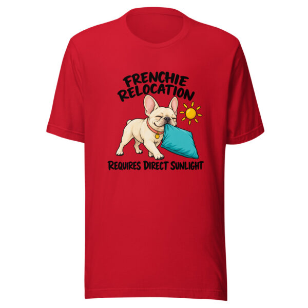 Frenchie Relocation Requires Direct Sunlight Graphic Tee mockup 8 Frenchie Relocation Requires Direct Sunlight Graphic Tee mockup 8