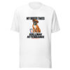 My Boxer Takes Hallway Attendance Graphic Tee mockup 5