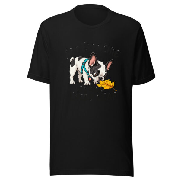 My Frenchie Reads Every Leaf Graphic Tee mockup 4 My Frenchie Reads Every Leaf Graphic Tee mockup 4