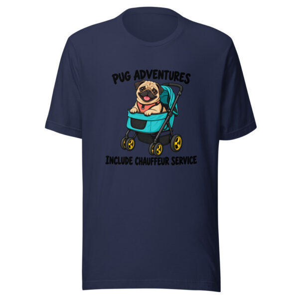 Pug Adventures Include Chauffeur Service Graphic Tee mockup 6 Pug Adventures Include Chauffeur Service Graphic Tee mockup 6