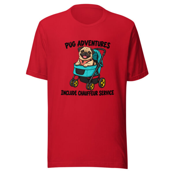 Pug Adventures Include Chauffeur Service Graphic Tee mockup 8 Pug Adventures Include Chauffeur Service Graphic Tee mockup 8