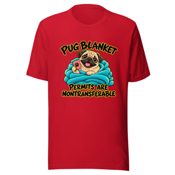 Pug Blanket Permits Are Nontransferable Graphic Tee mockup 8 Pug Blanket Permits Are Nontransferable Graphic Tee mockup 8