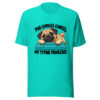 Pug Cuddles Cancel My Typing Privileges Graphic Tee mockup 2