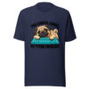 Pug Cuddles Cancel My Typing Privileges Graphic Tee mockup 6