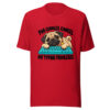 Pug Cuddles Cancel My Typing Privileges Graphic Tee mockup 8