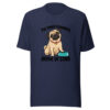 Pug Dinner Reminders Arrive By Stare Graphic Tee mockup 6 Pug Dinner Reminders Arrive By Stare Graphic Tee mockup 6