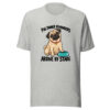 Pug Dinner Reminders Arrive By Stare Graphic Tee mockup 7 Pug Dinner Reminders Arrive By Stare Graphic Tee mockup 7