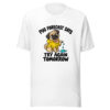 Pug Forecast Says Try Again Tomorrow Graphic Tee mockup 5 Pug Forecast Says Try Again Tomorrow Graphic Tee mockup 5
