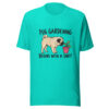 Pug Gardening Begins With A Sniff Graphic Tee mockup 3 Pug Gardening Begins With A Sniff Graphic Tee mockup 3