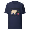 Pug Gardening Begins With A Sniff Graphic Tee mockup 6 Pug Gardening Begins With A Sniff Graphic Tee mockup 6