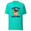 Pug Notifications Cannot Be Muted Graphic Tee front view