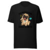 Pug Notifications Cannot Be Muted Graphic Tee mockup 4