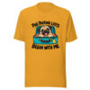 Pug Packing Lists Begin With Me Graphic Tee mockup 2 Pug Packing Lists Begin With Me Graphic Tee mockup 2