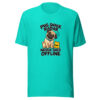 Pug Snack Radar Never Goes Offline Graphic Tee mockup 3 Pug Snack Radar Never Goes Offline Graphic Tee mockup 3