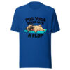 Pug Yoga Begins With A Flop Graphic Tee mockup 1 Pug Yoga Begins With A Flop Graphic Tee front view