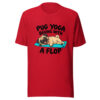 Pug Yoga Begins With A Flop Graphic Tee mockup 8 Pug Yoga Begins With A Flop Graphic Tee mockup 8